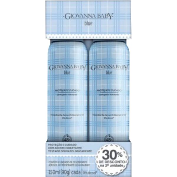 KIT DESOD AERO GIOVANNA BABY BLUE 150ML C/2UN