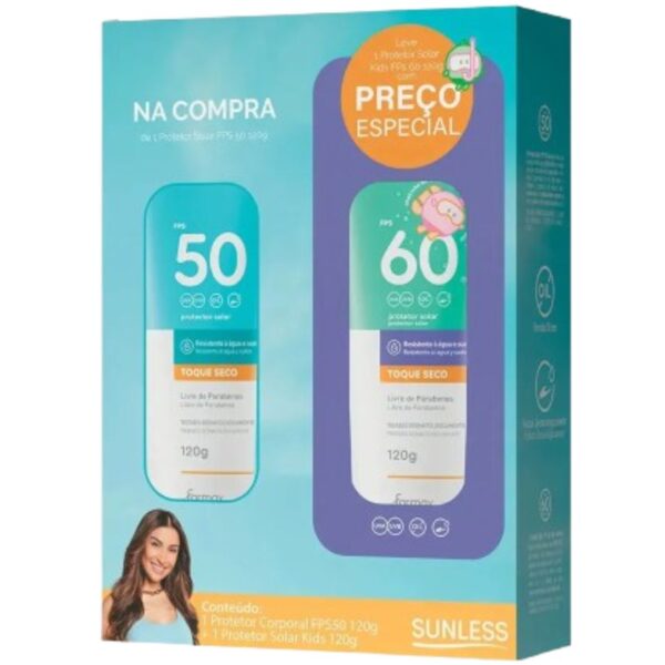 KIT SUNLESS FPS50 120G+ KIDS FPS60 120G
