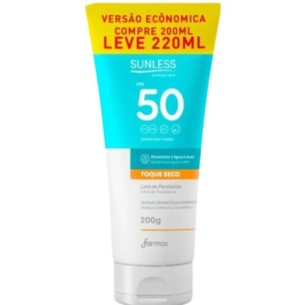 PROTETOR SOLAR SUNLESS FPS50 PROMO 220G