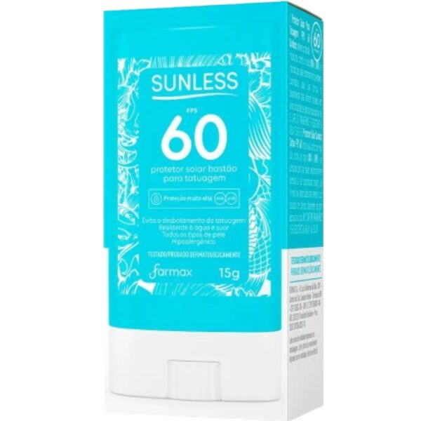 PROTETOR SOLAR SUNLESS FPS60 TATUAG 15G