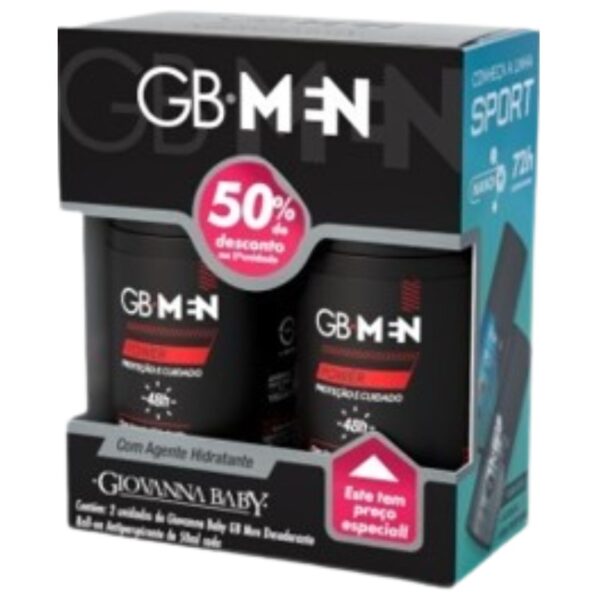 KIT DESOD GIOVANNA BABY ROLL-ON POWER C/2UN