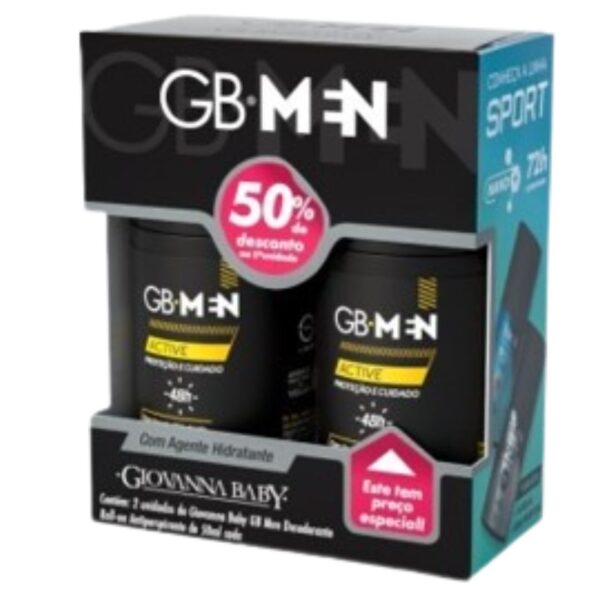 KIT DESOD GIOVANNA BABY ROLL-ON ACTIVE C/2UN