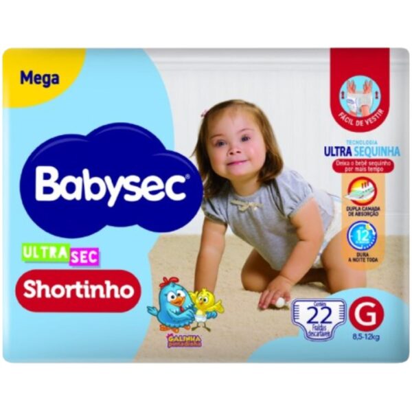 FRALDA BABYSEC ULTRA SHORTINHO MEGA G