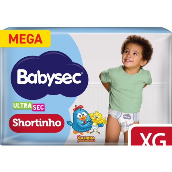 FRALDA BABYSEC ULTRA SHORTINHO MEGA XG IMP