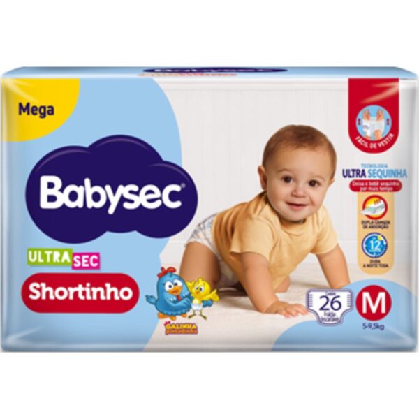 FRALDA BABYSEC ULTRA SHORTINHO MEGA M