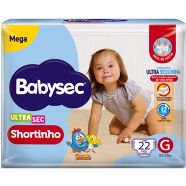 FRALDA BABYSEC ULTRA SHORTINHO MEGA G