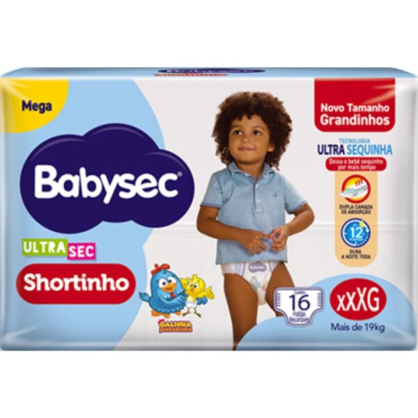 FRALDA BABYSEC ULTRA SHORTINHO MEGA XXXG IMP