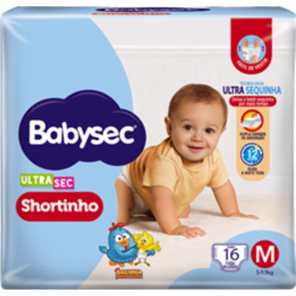 FRALDA BABYSEC ULTRA SHORT JUMBINHO M
